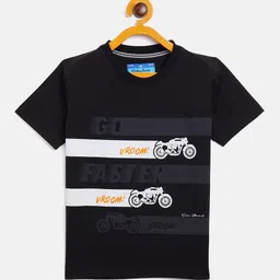 Duke Boys Black & White Printed T-shirt-image-58