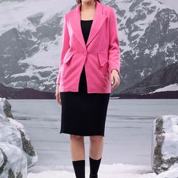 Kotty Women Notched Lapel Single-Breasted Overcoat-image-53