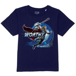 Marvel by Wear Your Mind Boys Navy Blue Printed T-shirt-picture-2