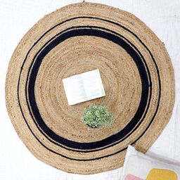 Art Avenue Inert Beige & Black Braided Round Jute Rug-image-78