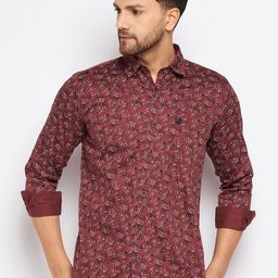 Duke Slim Fit Abstract Printed Opaque Casual Shirt-picture-43