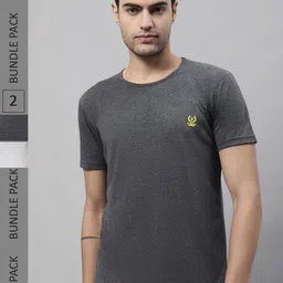 VIMAL JONNEY Pack of 2 Graphic Printed Round Neck Cotton T-shirt-image-24