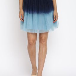 Mayra Women Blue Solid Skirts-image-84