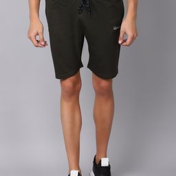 Rodamo Men Green Slim Fit Sports Shorts-image-58