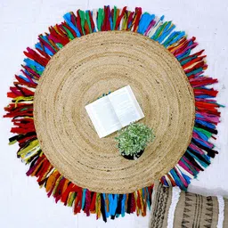 Art Avenue Outliner Beige Round Jute Rug-image-98