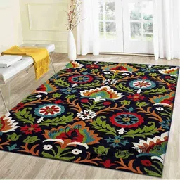 IMRA CARPET Blue Ethnic Motifs Handmade Woollen Carpet-picture-17