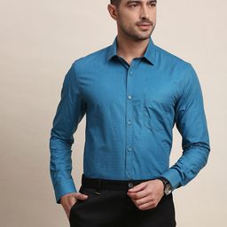 INVICTUS Original Slim Fit Spread Collar Pure Cotton Formal Shirt-picture-26