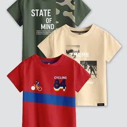 CODEZ Boys 3 Printed Applique T-shirt-9
