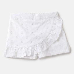 United Colors of Benetton Girls Self Design Pure Cotton Shorts-22