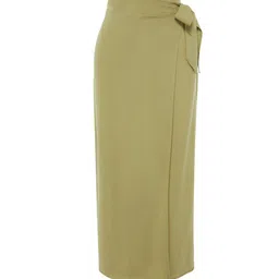 Trendyol Pencil Wrap Midi Skirt-image-73