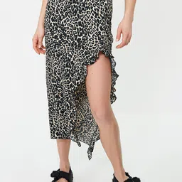 Trendyol Animal Printed Ruffled Midi Skirt-picture-23