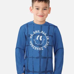 Gini and Jony Boys Abstract Printed Cotton T-Shirt-48