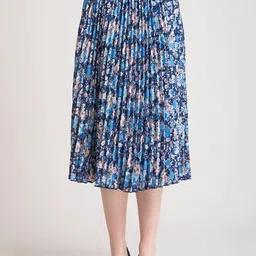 OTABU Printed A-Line Midi Skirt-28