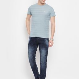 OGEN Striped Cotton Short Sleeves T-shirt-image-86