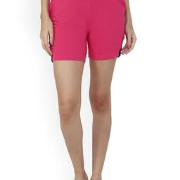 DYCA Women Cotton Mid Rise Above Knee Length Regular Fit Shorts-picture-35