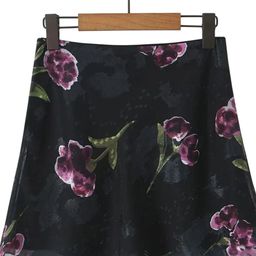 LULU & SKY Floral Print Short Skirt-image-45