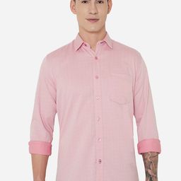 JADE BLUE Men Pink Slim Fit Printed Casual Shirt-picture-43