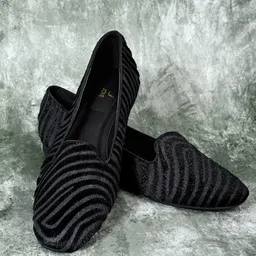 Jove Women Black Striped Ballerinas Flats-image-21