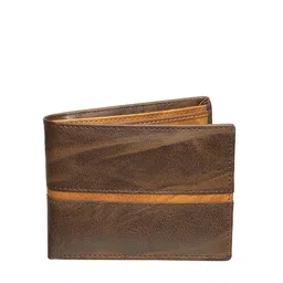HENEDA Men Brown PU Two Fold Wallet-picture-11