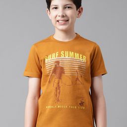 Beverly Hills Polo Club Boys Typography Printed Pure Cotton T-shirt-image-100