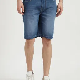 United Colors of Benetton Men Washed Slim Fit Denim Shorts-image-29