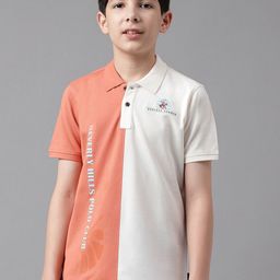 Beverly Hills Polo Club Boys Typography Polo Collar Pure Cotton T-shirt-image-64