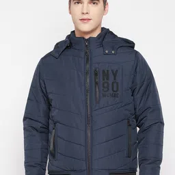 Duke Men Solid Hooded Padded Jacket-image-31