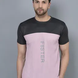 COBB Colourblocked Round Neck Short Sleeves Cotton Sports T-shirt-image-19