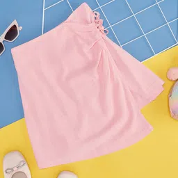 Pantaloons Junior Girls Tie-Ups Mini Wrap Skrit-image-1