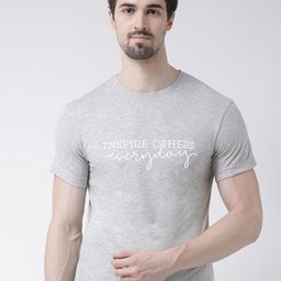 Friskers Men Grey Typography Printed T-shirt-image-78