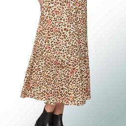 B.Copenhagen Animal Printed A-Line Midi Skirt-picture-41