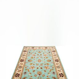 IMRA CARPET Green & Cream Ethnic Motifs Woollen Traditional Carpet-picture-58