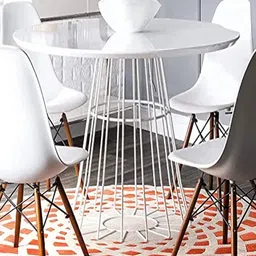 Safiya Carpet Rust & White Geometric Woollen Carpet-15