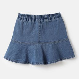 United Colors of Benetton Girls Pure Cotton A-Line Mini Skirt-image-54