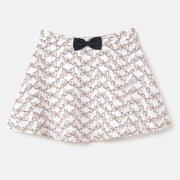 United Colors of Benetton Girls Abstract Printed A-Line Mini Skirt-image-22