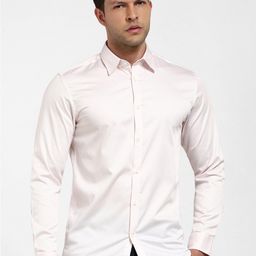 SELECTED Spread Collar Slim Fit Cotton Formal Shirt-image-41