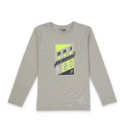 Gini and Jony Boys Typography Printed Cotton T-shirt-image-97