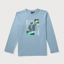 Gini and Jony Boys Graphic Printed Cotton T-shirt-95