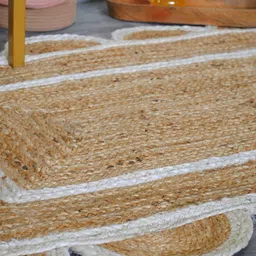 Art Avenue Nephron Brown & White Braided Jute Rectangular Rug-image-45