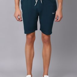 Rodamo Men Teal Slim Fit Sports Shorts-image-104