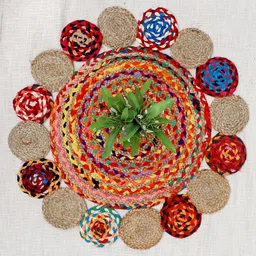 Art Avenue DOUBLE Brown Round Jute Rug-image-84
