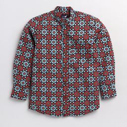 Toonyport Boys Blue Printed Casual Shirt-image-13