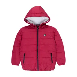 Status Quo Boys Red Longline Padded Jacket-image-34