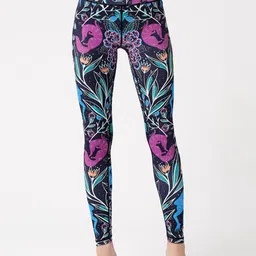 JC Collection Women Floral Printed Ankle-Length Gym Tights-image-61