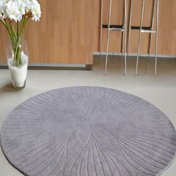 Safiya Carpet Grey Floral Woollen Carpets-image-40