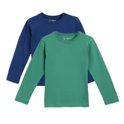 Campana Boys Pack Of 2 Full Sleeves Pure Cotton T-shirts-22