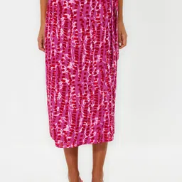 Trendyol Printed Flared Midi Skirts-picture-43