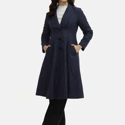 Owncraft Women Shawl Collar Single-Breasted OverCoat-picture-18