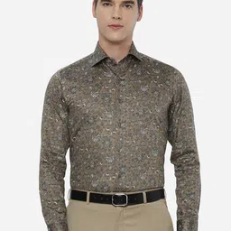 WYRE Men Beige Slim Fit Floral Printed Casual Shirt-image-79