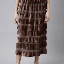 SHOWOFF Self-Design Tiered Midi Skirt-picture-5